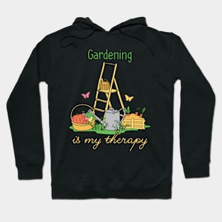 Gardening is My Therapy - Blooming Serenity Tee Hoodie